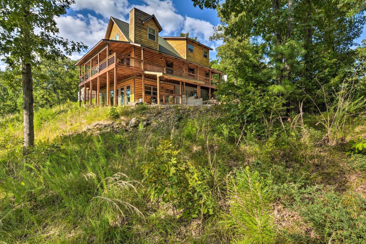 Spacious Log Cabin With Fire Pit And Game Room! Eureka Springs Kültér fotó